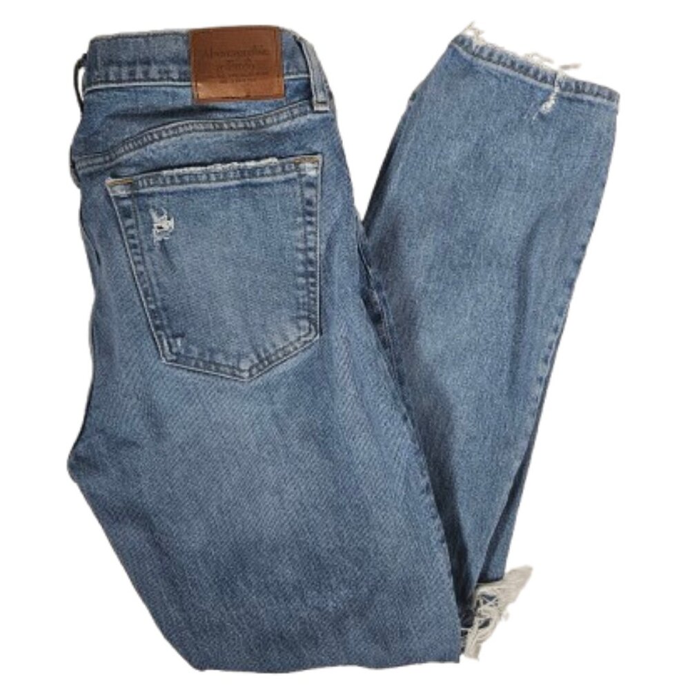 Abercrombie & Fitch A&F Stretch 90s Straight Blue Jeans Men's Size 32w 32L